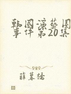 韩国演艺圈悲惨事件第20集