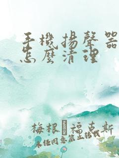 手机扬声器进水怎么清理