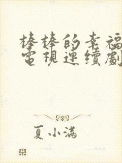 棒棒的幸福生活电视连续剧