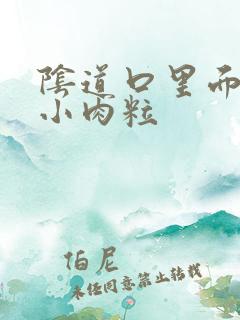 阴道口里面长了小肉粒