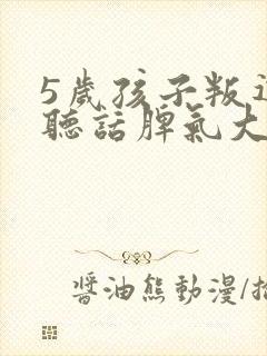 5岁孩子叛逆不听话脾气大怎么办