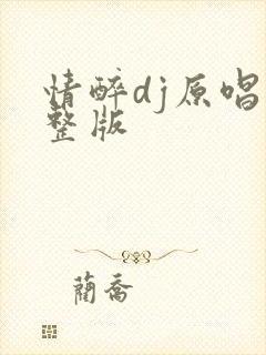 情醉dj原唱完整版