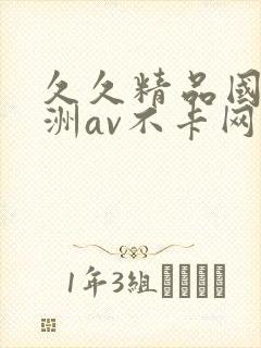 久久精品国产亚洲av不卡网站