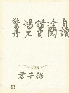 惊鸿错冷月照孤舟免费阅读