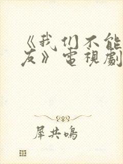 《我们不能是朋友》电视剧