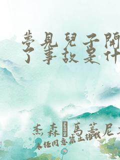 梦见儿子开车出了事故是什么预兆