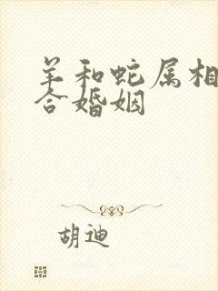 羊和蛇属相合不合婚姻