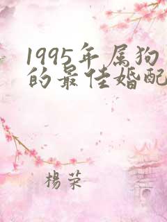 1995年属狗的最佳婚配表