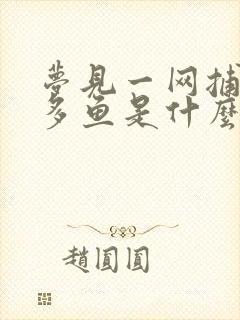 梦见一网捕到好多鱼是什么预兆