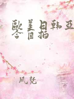 欧美日韩亚洲综合自拍