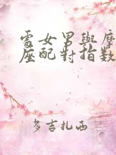 处女男与摩羯女座配对指数