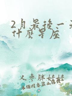 2月最后一天是什么星座