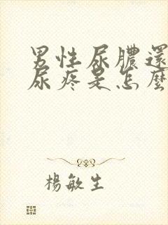 男性尿脓还有点尿疼是怎么回事