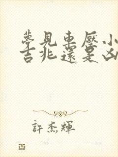 梦见车压小孩是吉兆还是凶兆