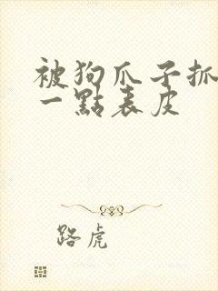 被狗爪子抓破了一点表皮