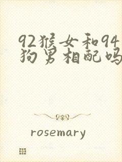 92猴女和94狗男相配吗婚姻