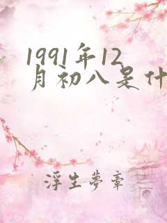 1991年12月初八是什么星座