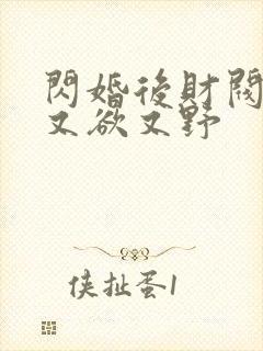 闪婚后财阀老公又欲又野