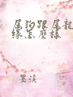 属狗跟属龙的姻缘怎么样