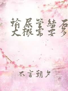 输尿管结石碎石大概需要多少钱