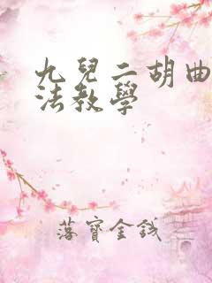 九儿二胡曲谱指法教学