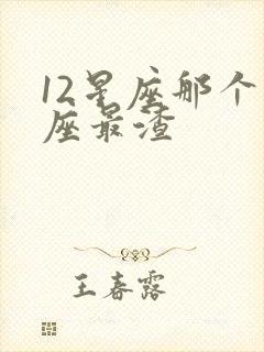 12星座那个星座最渣