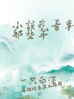 小说我看事儿的那些年