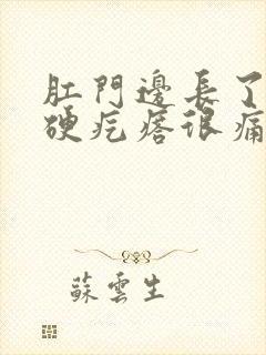 肛门边长了一个硬疙瘩很痛