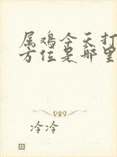 属鸡今天打牌的方位是哪里