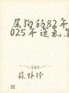 属狗的82年2025年运气怎么样