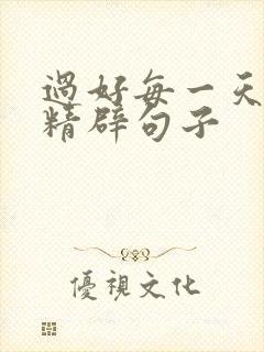 过好每一天简短精辟句子