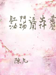 肛门流出黄色分泌物用什么药