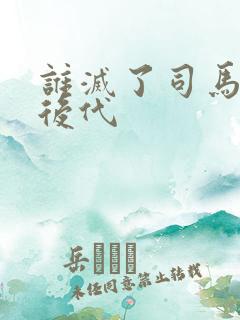 谁灭了司马懿的后代