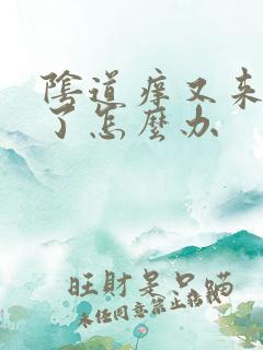 阴道痒又来月经了怎么办