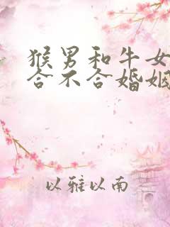 猴男和牛女属相合不合婚姻