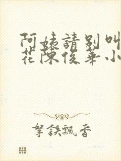 阿姨请别叫杨爱花陈俊华小说免费阅读