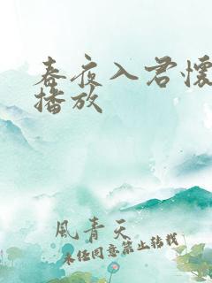 春夜入君怀免费播放