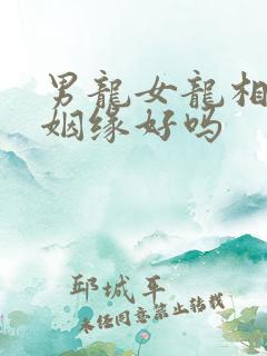 男龙女龙相配的姻缘好吗