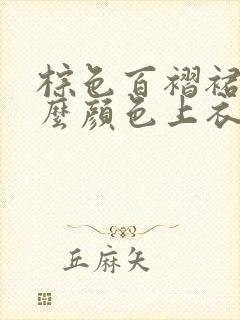 棕色百褶裙配什么颜色上衣好看