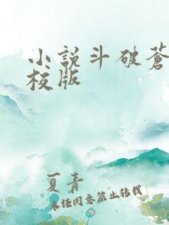 小说斗破苍穹精校版