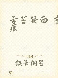 舌苔发白 有齿痕