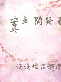 安卓 开发者工具