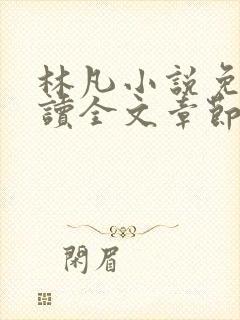 林凡小说免费阅读全文章节