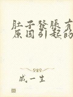 肚子发胀有那些原因引起的