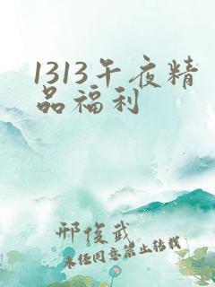 1313午夜精品福利