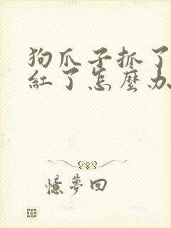 狗爪子抓了一下红了怎么办