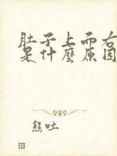 肚子上面右侧疼是什么原因女性