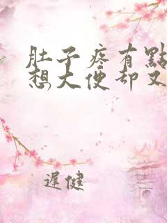 肚子疼有点想吐想大便却又拉不出