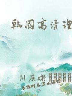 韩国高清理论片