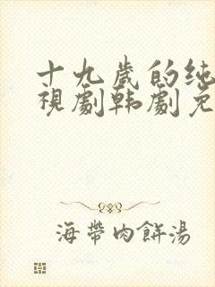 十九岁的纯情电视剧韩剧免费观看